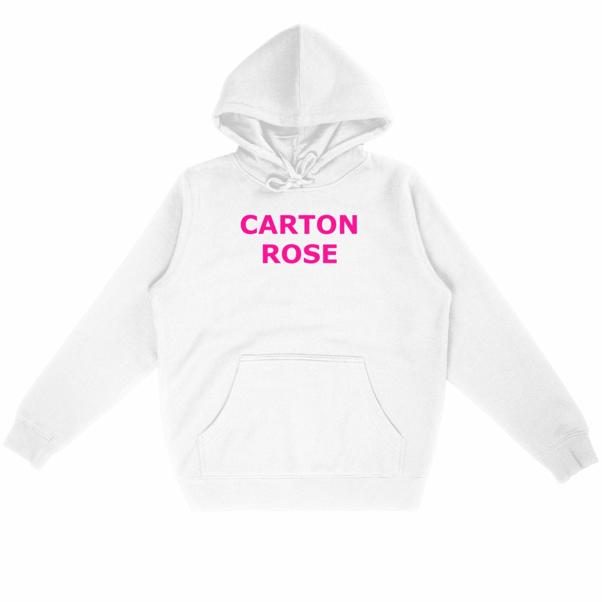 Sweat à capuche Carton rose