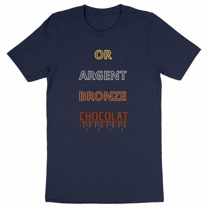 T shirt Or, argent, bronze, chocolat